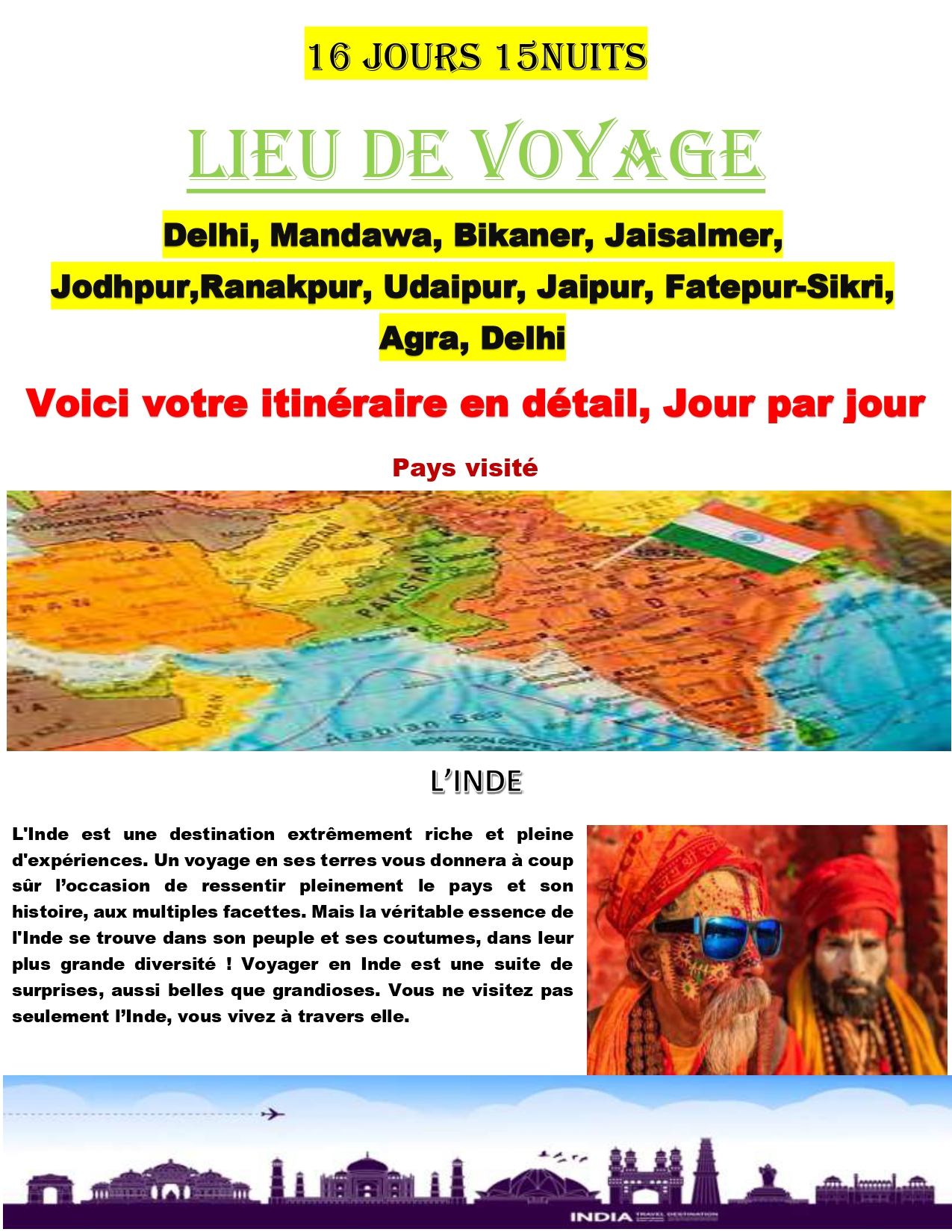 Voyage en Inde - Page 1